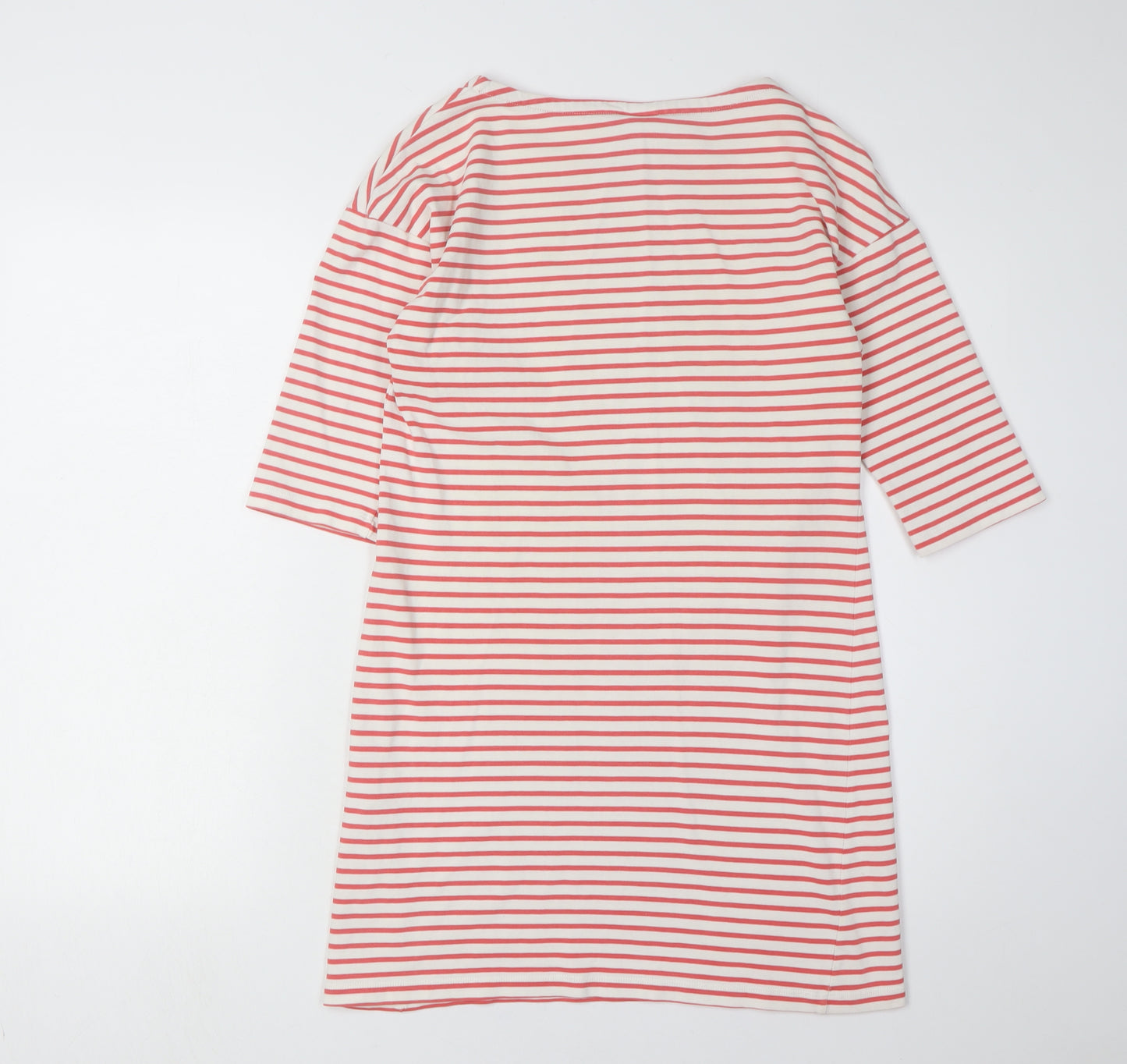 Lacoste L!VE Women's Red Stripe T-Shirt Dress M