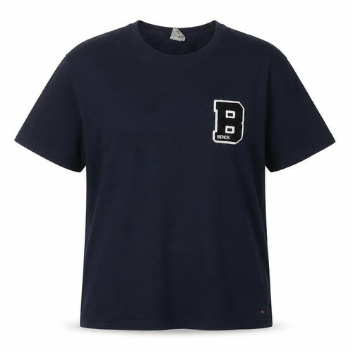 Bench Blue Cotton Unisex T-Shirt, Size L, Casual Comfort