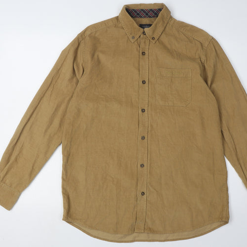 Pierre Cardin Men's Brown Regular Fit Long Sleeve Shirt