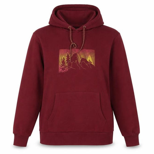 Mountain Warehouse Unisex Red Hoodie, Size 10, Nature Print