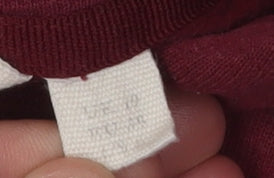 Mountain Warehouse Unisex Red Hoodie, Size 10, Nature Print