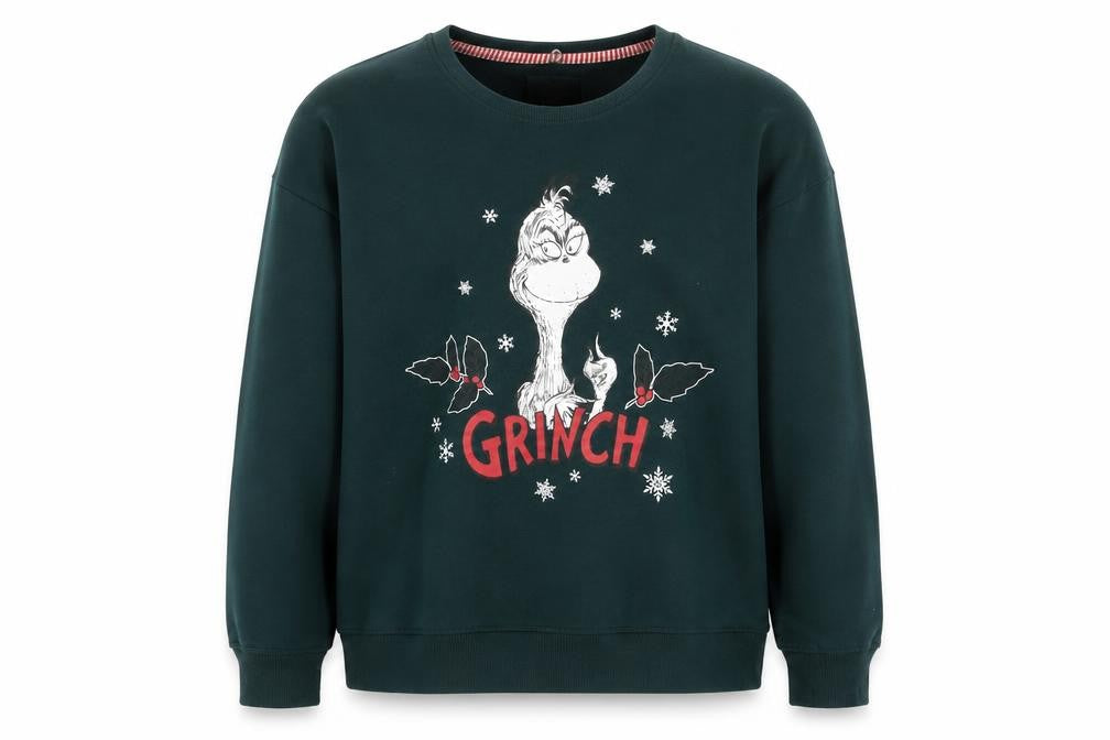 Dr. Seuss Green Grinch Pullover Sweatshirt - Medium