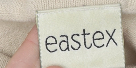 Eastex Women's Beige Embroidered Short Sleeve Top