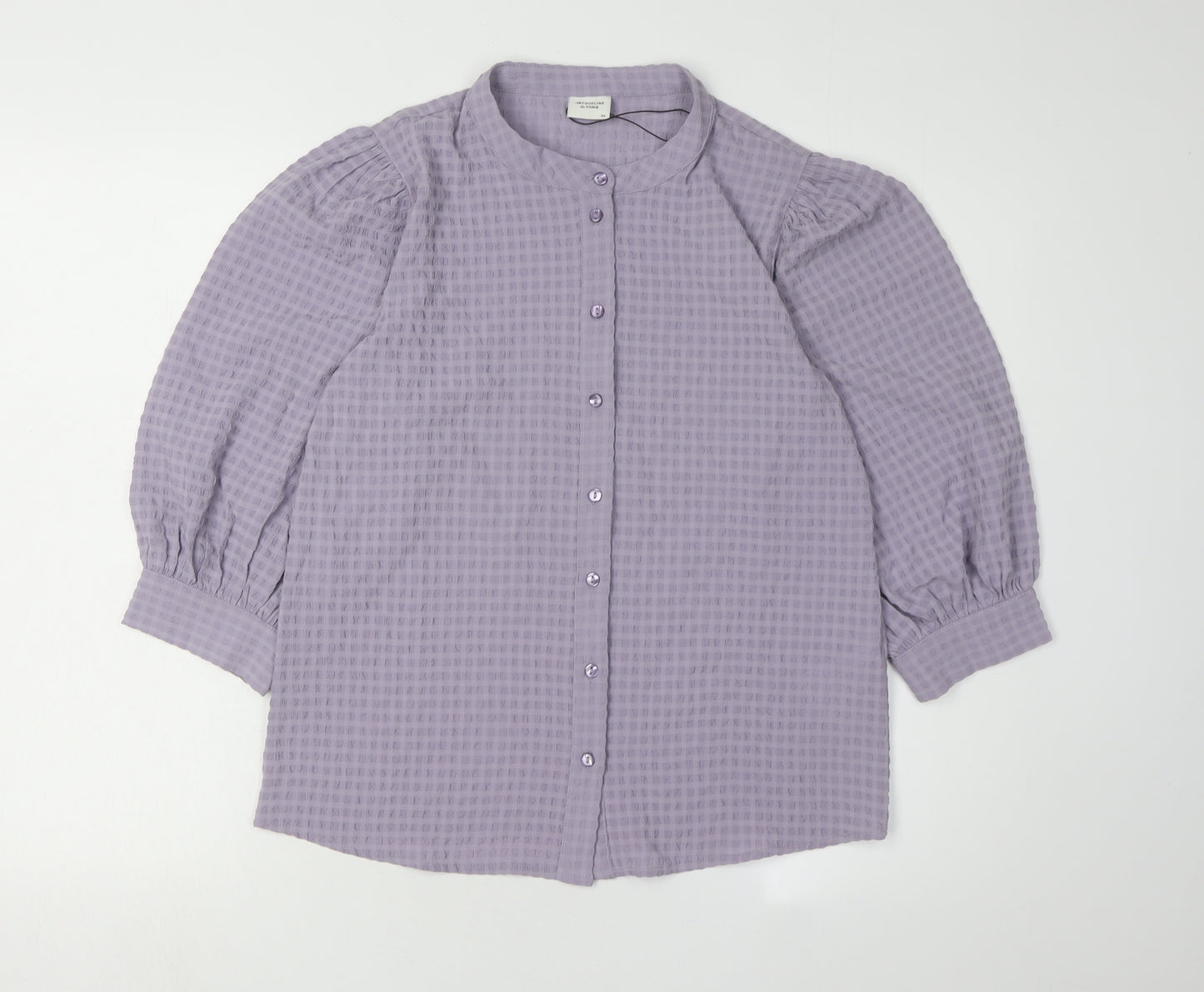 Jacqueline de Yong Purple Women's Button-Up Size 6