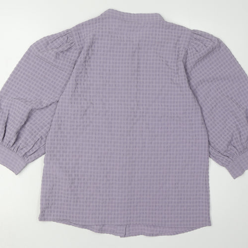 Jacqueline de Yong Purple Women's Button-Up Size 6