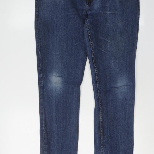 Ben Sherman Men's Blue Straight Fit Jeans, Size 36, Dark Wash