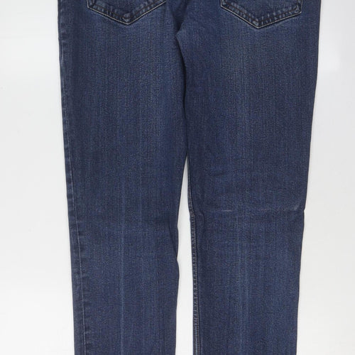 Ben Sherman Men's Blue Straight Fit Jeans, Size 36, Dark Wash