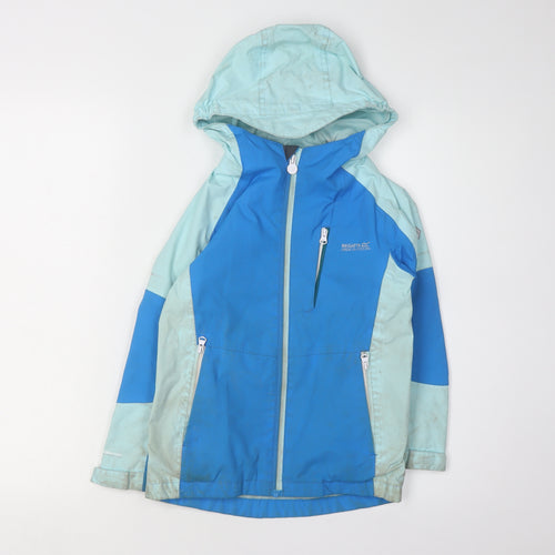 Regatta Boys Blue Waterproof Rain Coat 6