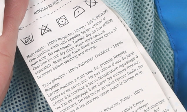 Regatta Boys Blue Waterproof Rain Coat 6