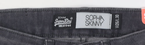 Superdry Women's Black Skinny Jeans Size 26