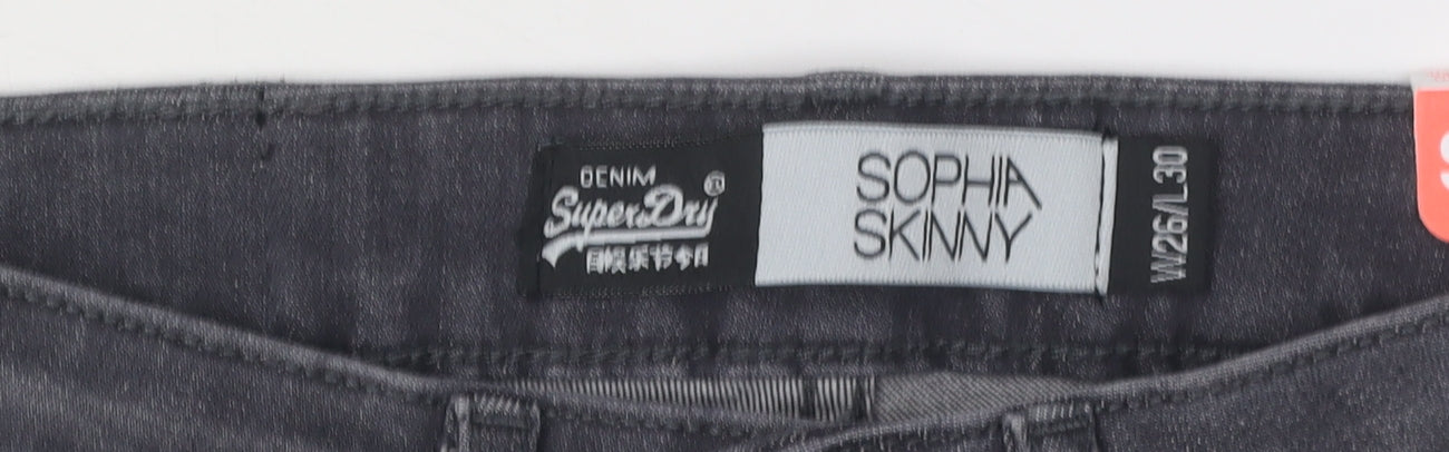 Superdry Women's Black Skinny Jeans Size 26