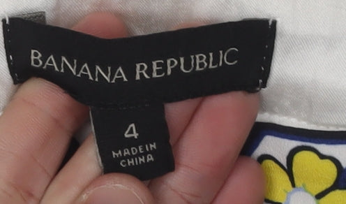 Banana Republic Women's A-Line Multicoloured Skirt Size 4