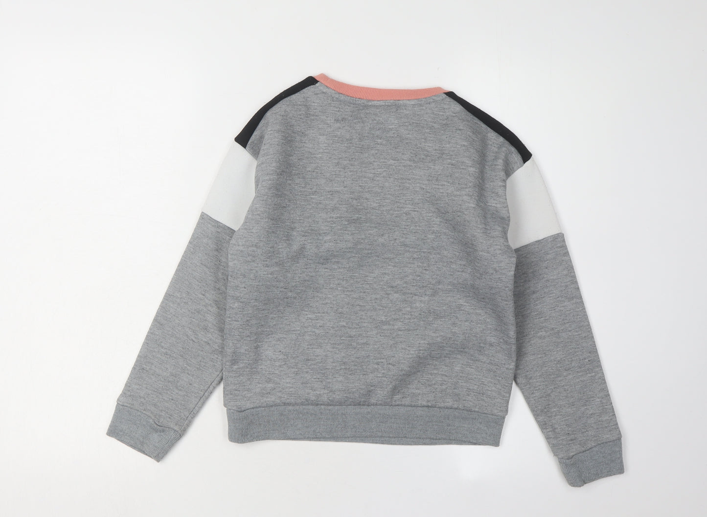 Everlast Girls Pink Grey Colourblock Sweatshirt 9-10 Years