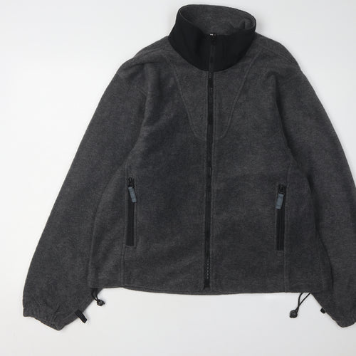 ICEPEAK Unisex Grey Fleece Jacket L Casual Outdoor
