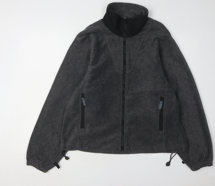ICEPEAK Unisex Grey Fleece Jacket L Casual Outdoor