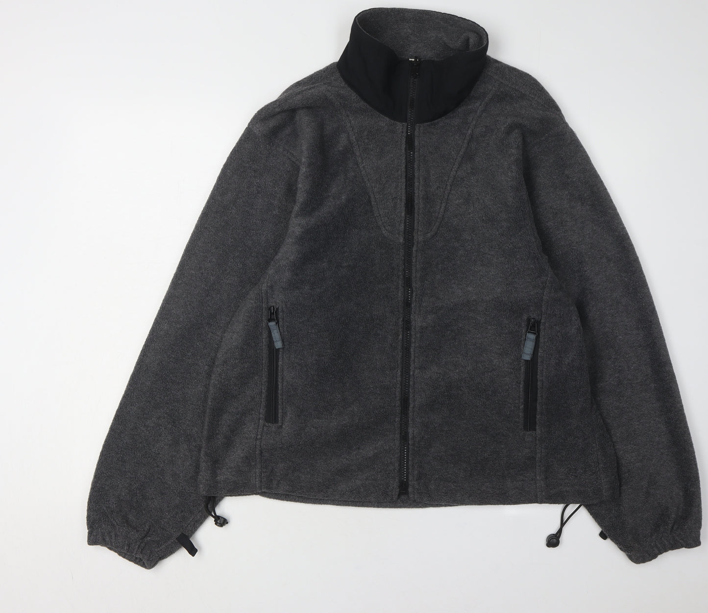ICEPEAK Unisex Grey Fleece Jacket L Casual Outdoor