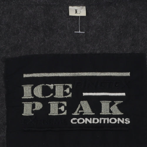 ICEPEAK Unisex Grey Fleece Jacket L Casual Outdoor
