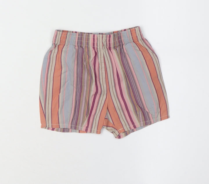 Kenzo Kids Multicoloured Striped Cotton Shorts 18M Unisex