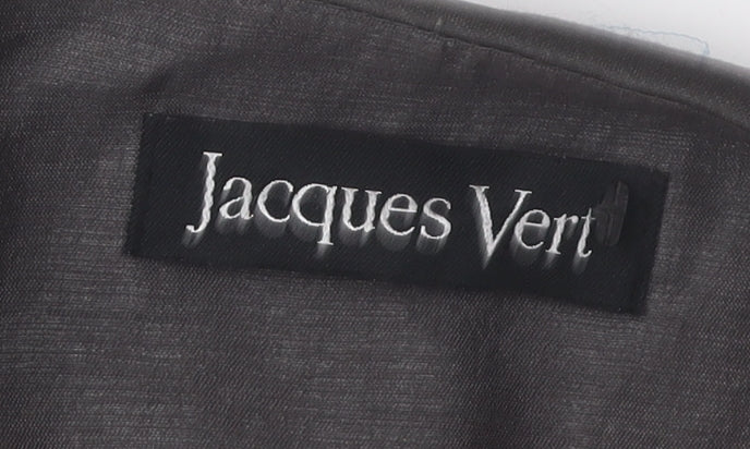 Jacques Vert Women Grey Blazer Size 16 Floral