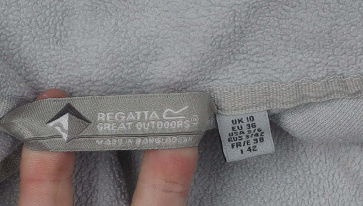 Regatta Women's Grey Fleece Sweatshirt, Size 10, Excellent