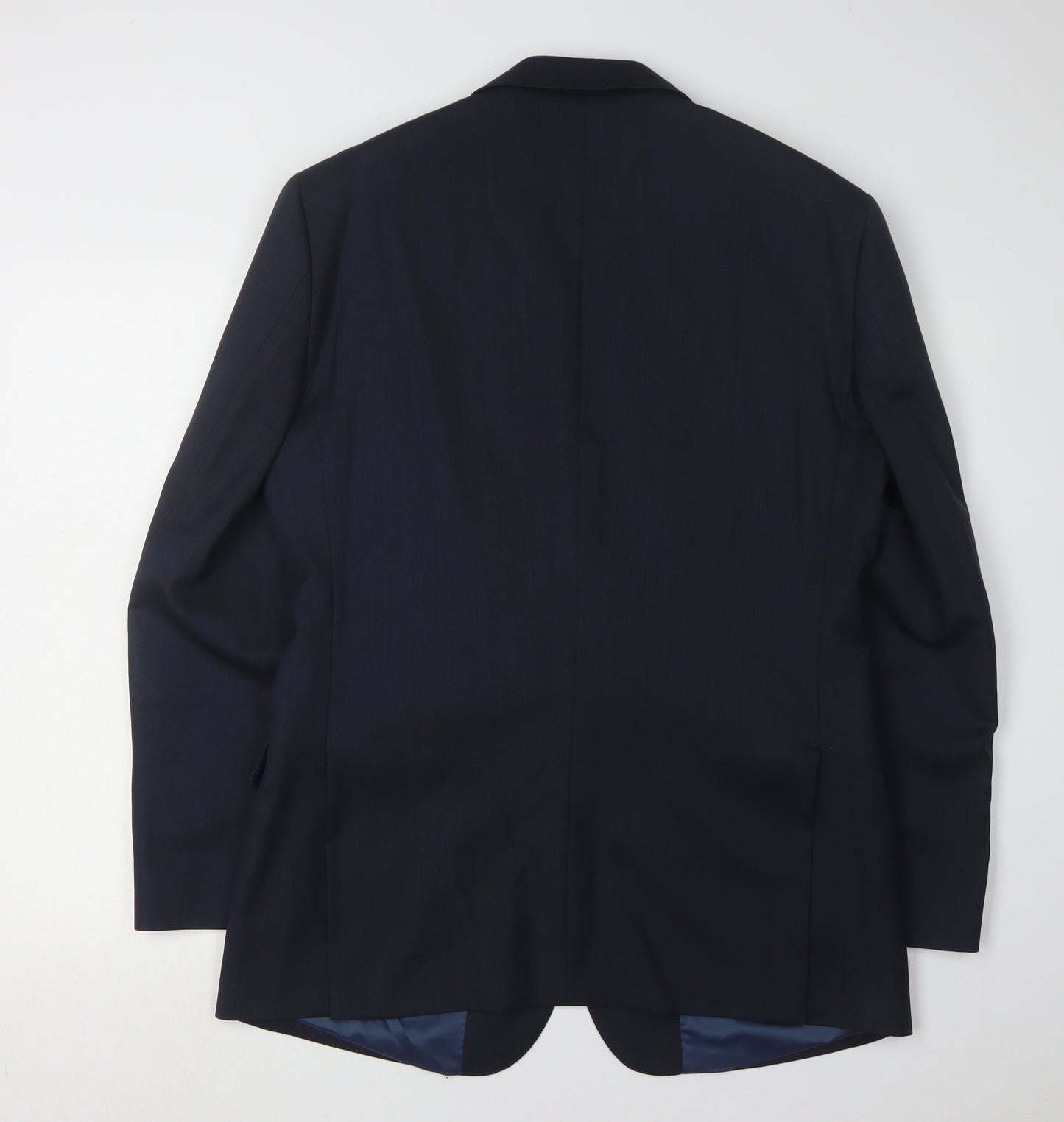 T.M. Lewin Men's Blue Wool Blazer, Size 40R, Formal Jacket