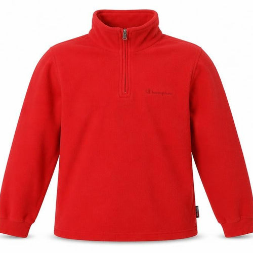 Champion Boys Red Fleece 1/2 Zip Sweatshirt 11-12 Years