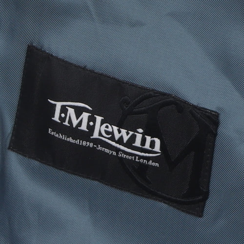 T.M. Lewin Men's Grey Wool Blazer 40R Regular Fit