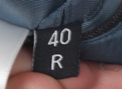 T.M. Lewin Men's Grey Wool Blazer 40R Regular Fit