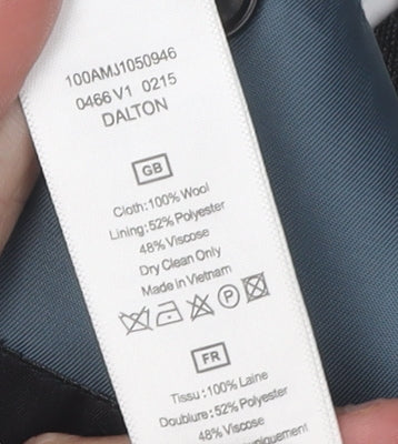 T.M. Lewin Men's Grey Wool Blazer 40R Regular Fit