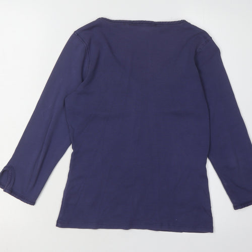 Boden Women's Purple T-Shirt Size 10 Regular Fit