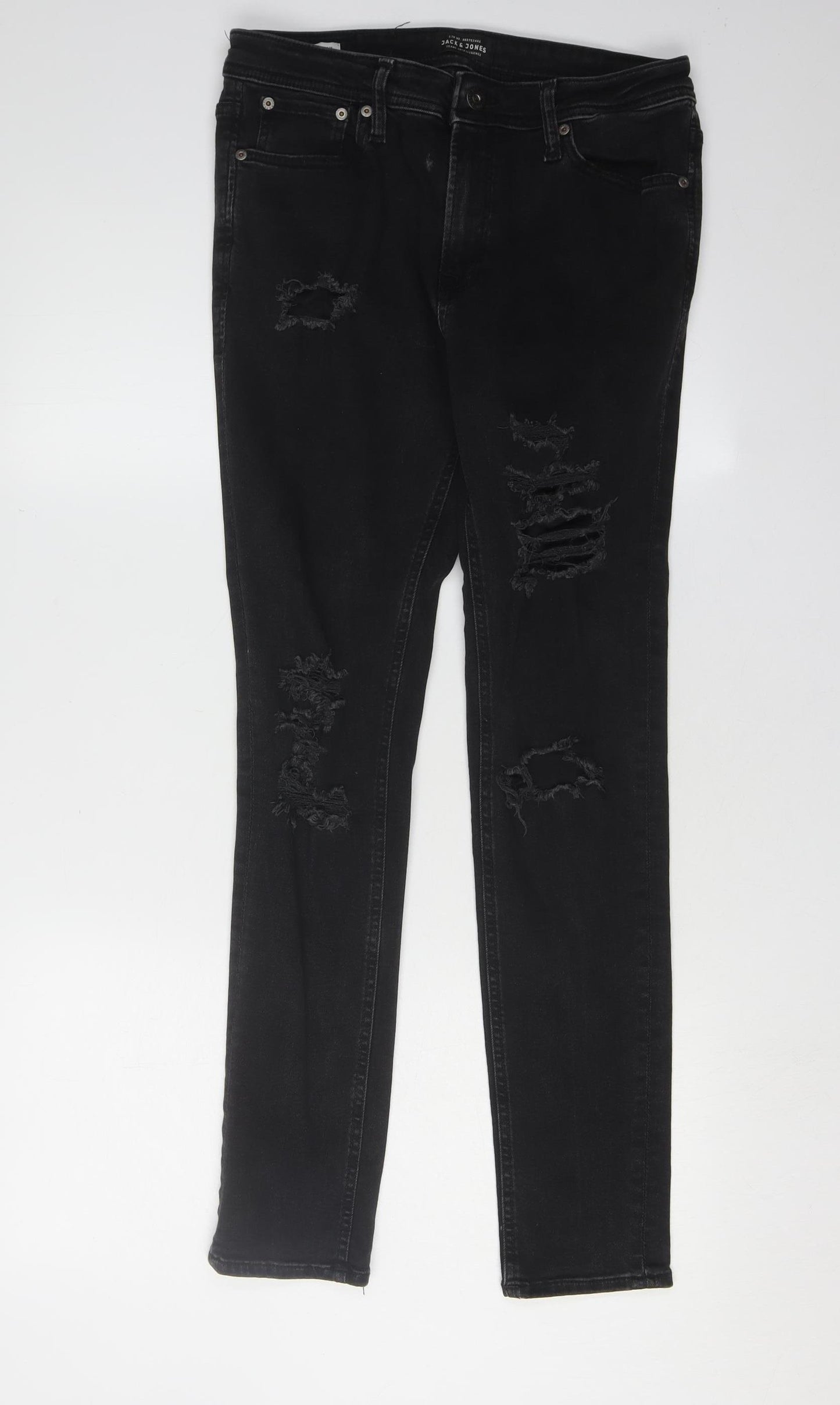 Jack & Jones Men's Black Skinny Jeans Size 30