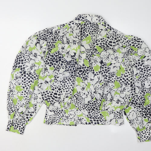Jacques Vert Floral Blouse, Women's Size 12, Collared, Long Sleeve