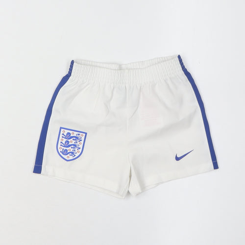 Nike Unisex Baby White Sports Shorts, 9-12 Months