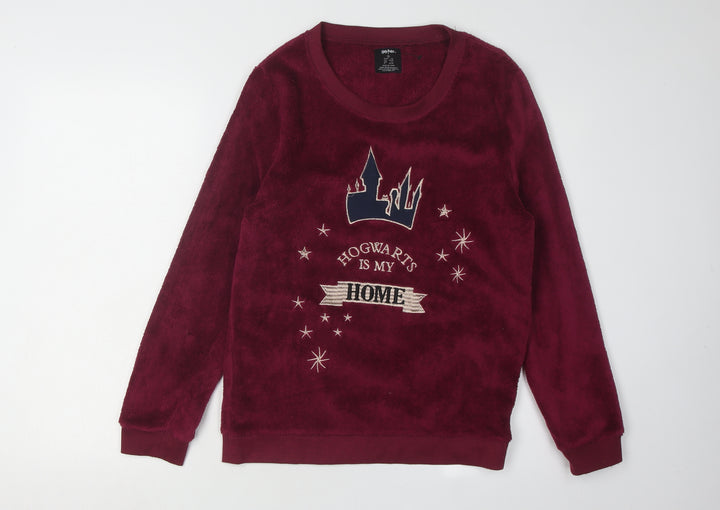 Harry Potter Women's Red Pyjama Top XS Fleece