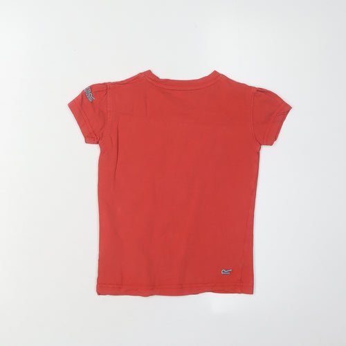 Regatta Girls Red Adventure Graphic T-Shirt 5-6 Years