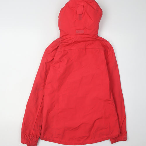 Gelert Women's Red Anorak Jacket Size 8 Hooded Outdoor