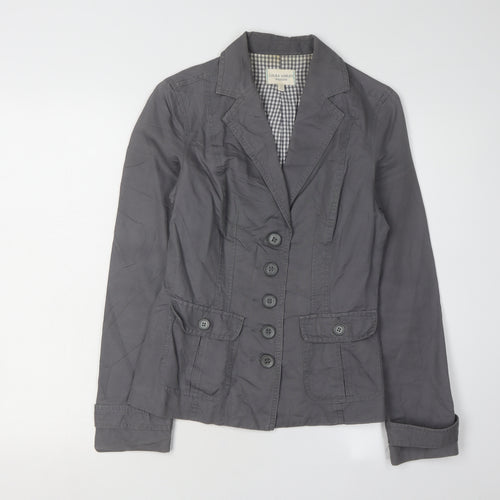 Laura Ashley Women’s Grey Blazer Size 8 Regular Fit