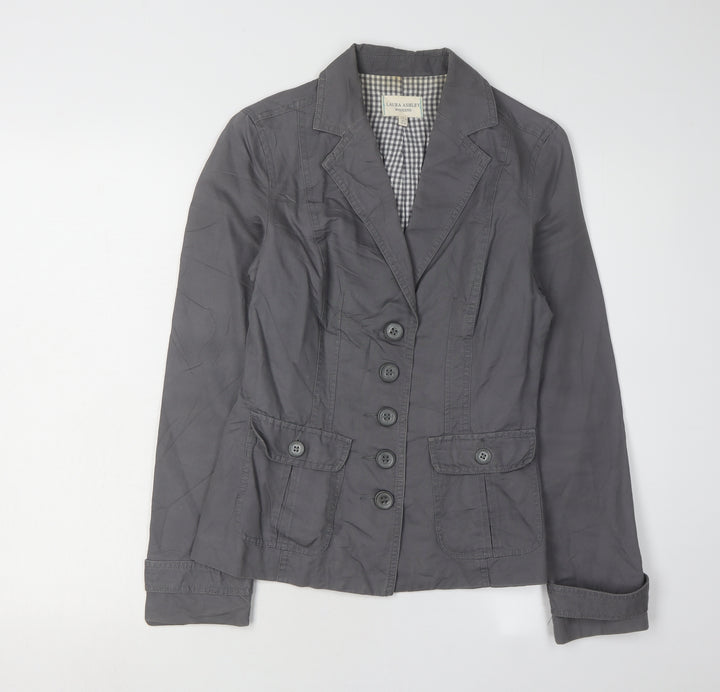 Laura Ashley Women’s Grey Blazer Size 8 Regular Fit