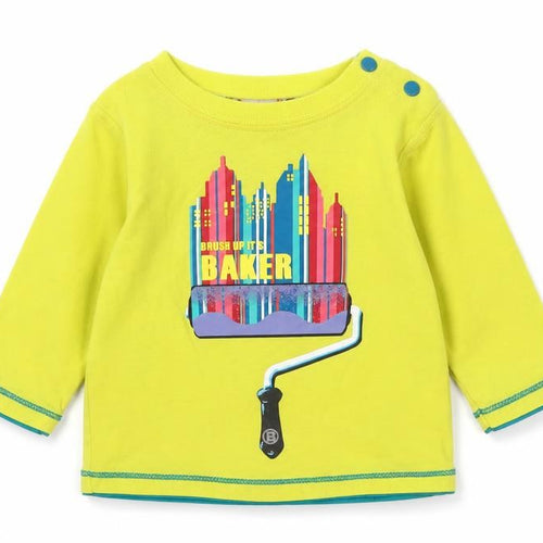 Ted Baker Baby Unisex Yellow Graphic Long Sleeve Top 3-6 Months