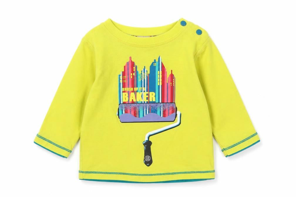 Ted Baker Baby Unisex Yellow Graphic Long Sleeve Top 3-6 Months