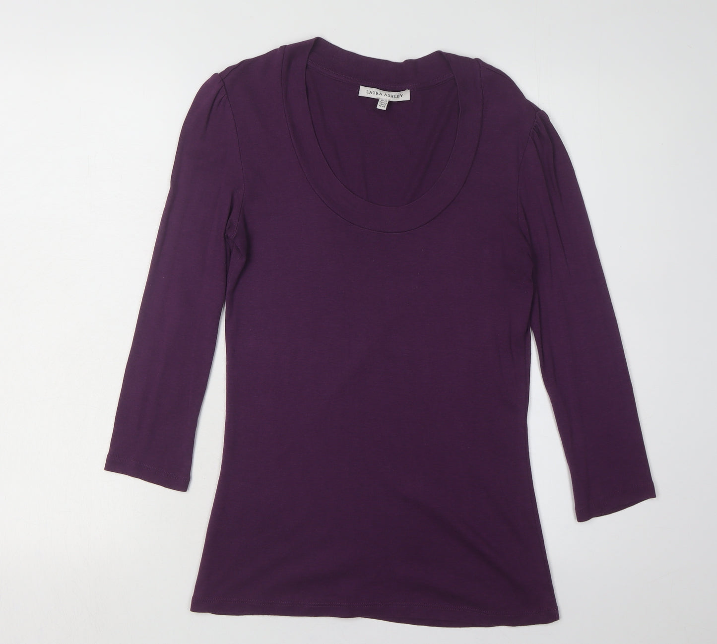 Laura Ashley Women's Purple Basic T-Shirt Size 12