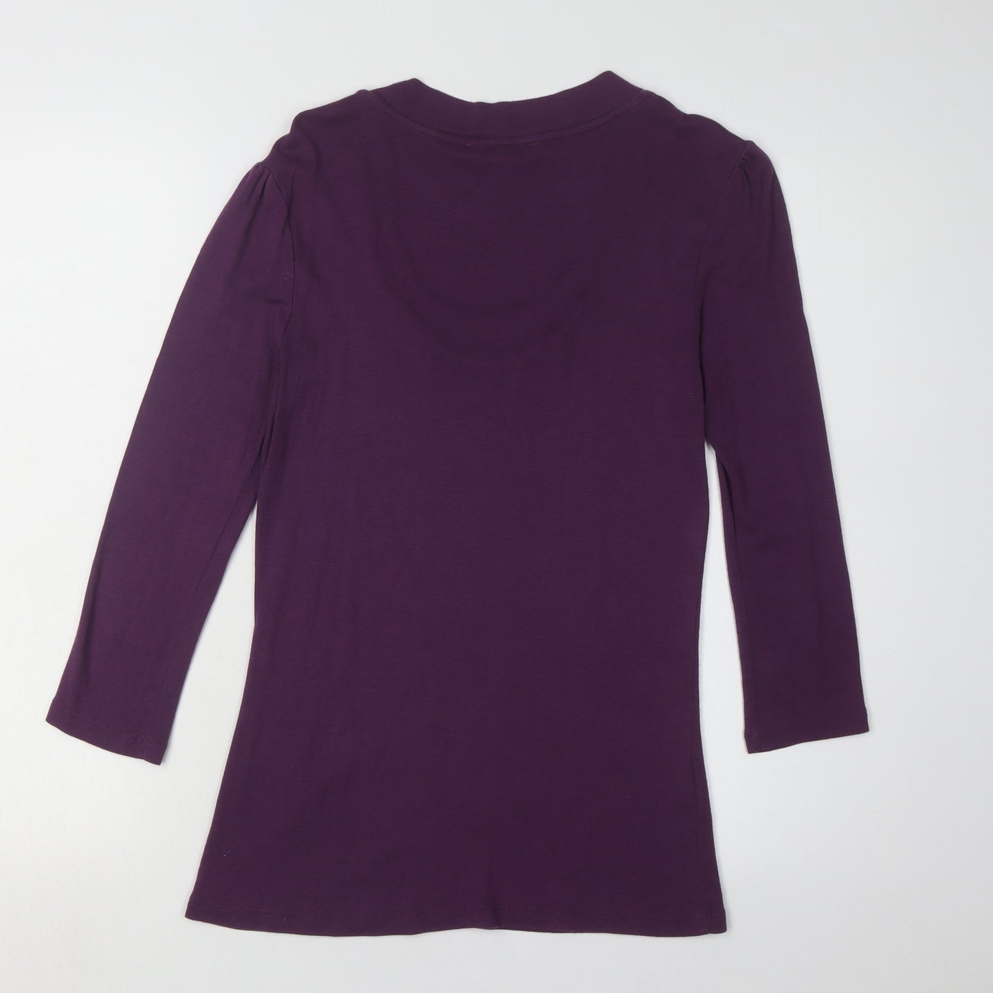 Laura Ashley Women's Purple Basic T-Shirt Size 12