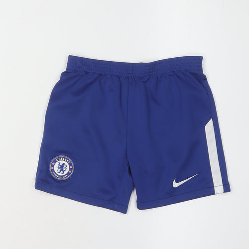 Nike Boys Blue Athletic Football Shorts 5-6 Years
