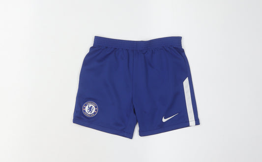 Nike Boys Blue Athletic Football Shorts 5-6 Years
