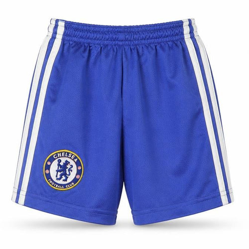 Adidas Boys Blue Football Shorts Size 4Y Athletic Elastic