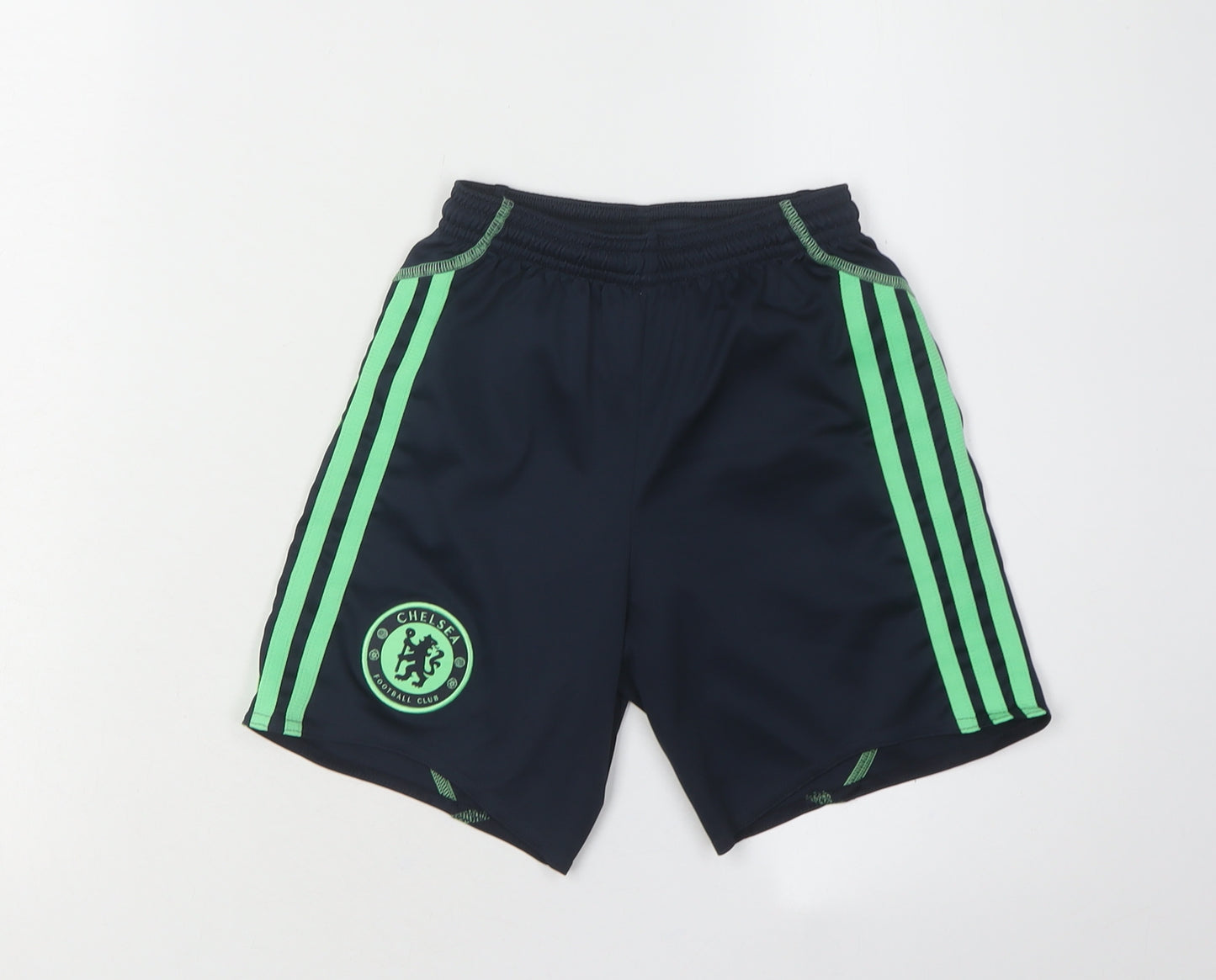 Adidas Boys Blue Athletic Football Shorts 7-8 Years