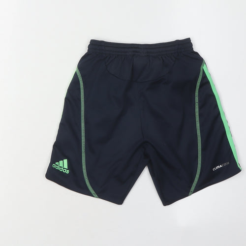 Adidas Boys Blue Athletic Football Shorts 7-8 Years
