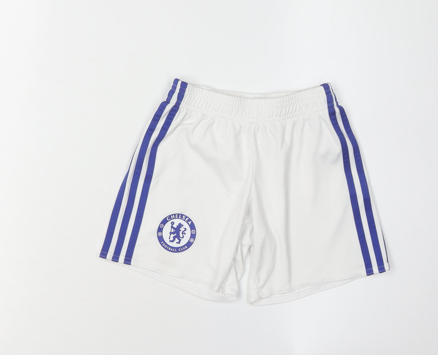 Adidas Boys' White Athletic Shorts 5-6 Years Football