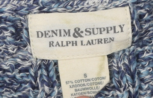 Ralph Lauren Women's Blue Pullover S Cable-Knit Jumper