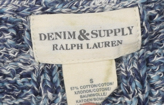 Ralph Lauren Women's Blue Pullover S Cable-Knit Jumper